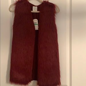 NWT Faux Fur Vest